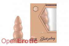 Buttplug - Rubber - 4 Inch - Model 6 - Flesh