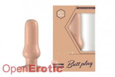 Buttplug - Rubber - 5 Inch - Model 4 - Flesh