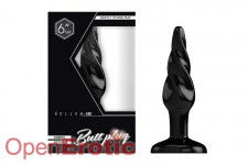 Buttplug - Rubber - 6 Inch - Model 5 - Black