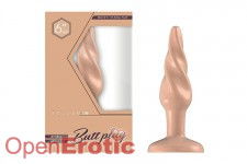 Buttplug - Rubber - 6 Inch - Model 5 - Flesh