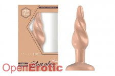 Buttplug - Rubber - 7 Inch - Model 5 - Flesh