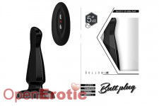 Buttplug - Rubber Vibrating - 5 Inch - Model 3 - Black