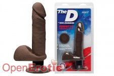 The Perfect D Vibrating 7 Inch - Chocolate