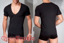 T-Shirt V-Neck - Black - S