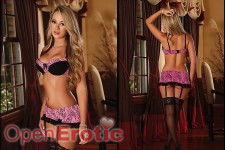 Bra and Skirt Set - Pink - L/XL