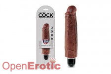 7 Inch Vibrating Stiffy - Brown