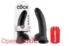 9 Inch Cock - with Balls - Black