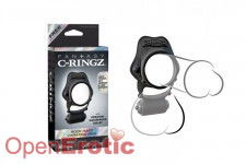 Rock Hard Vibrating Ring  - Black