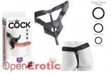 Strap On Harness with Cock - 9 Inch - White