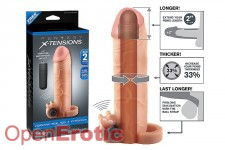 Vibrating Real Feel 2 Zoll Extension - Flesh