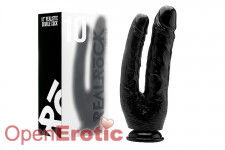 Realistic Double Cock - 10 Inch - Black