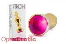 Gold Plug - 3,5 Inch - Rose Red