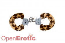 Furry Fun Cuffs - Leopard Plush