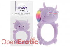 Raging Bull C-Ring with Flashing LED Eys - Lavender