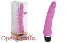 Silicone Classic Slim Vibrator - Pink