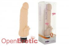 Silicone Classic Stim Vibrator - Nude