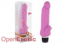 Silicone Classic Stim Vibrator - Pink