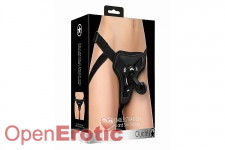 Adjustable Strap-On Harness and 5 Inch Dong - Black