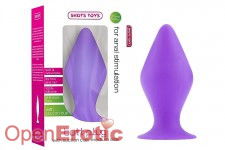 Butt Plug with Suction Cup - Medium - Purple