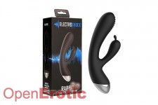 E-Stimulation Rabbit Vibrator - Black