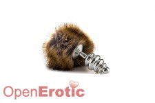 Extra Feel Bunny Tail Buttplug - Silver