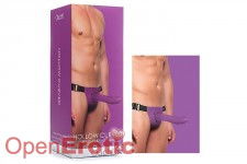 Hollow Curved Strap-On - Purple