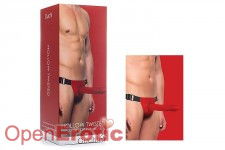 Hollow Twisted Strap-On - Red