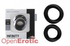 Infinity - L and XL Cockring - Black