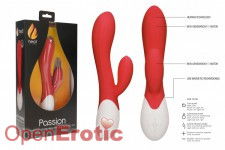 Passion - Rechargeable Heating G-Spot Rabbitt Vibrator - Red