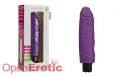 Realistic Skin Vibrator - Normal Size Purple