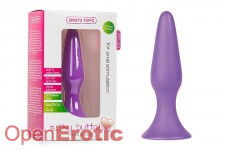 Silky Buttplug Medium Size - Purple