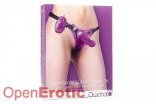 Vibrating Delight Strap-On - Purple